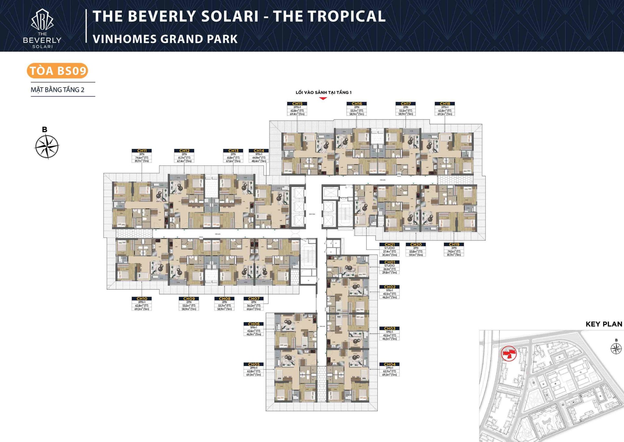 Mặt bằng tòa BS9 - The Beverly Solari