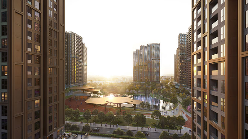 The Cityon Nghĩa Trụ - công viên trung tâm 3,6 ha – trái tim xanh của dự án